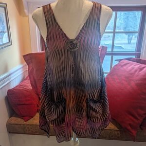 Paradise USA Chevron Tunic Top